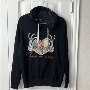 Black Graphic Hoodie